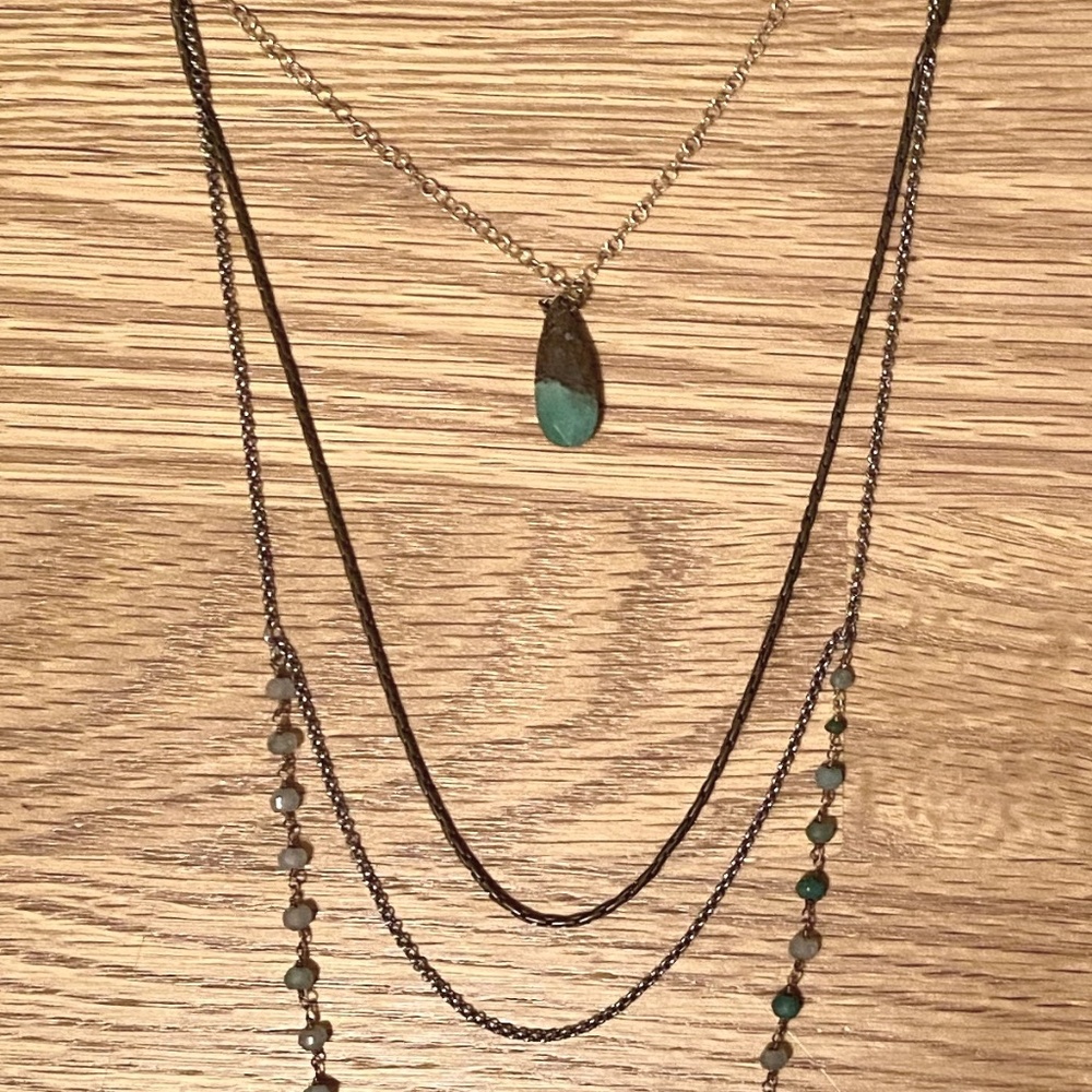 Anthropologie Serefina Turquoise Necklace